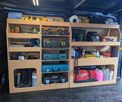 Ford Transit Custom 2013 to 2023 van Racking plywood XL Shelving SWB WRK73.80.81 - Image 1 of 4