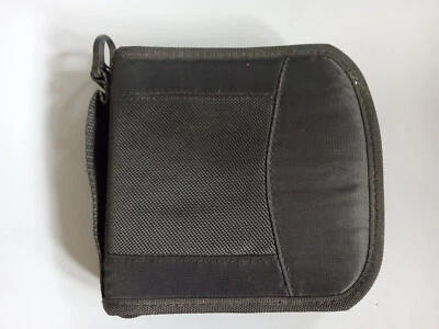 Nylon DVD/CD Black Storage Wallet with 12 Sleeves - image 1 of 3