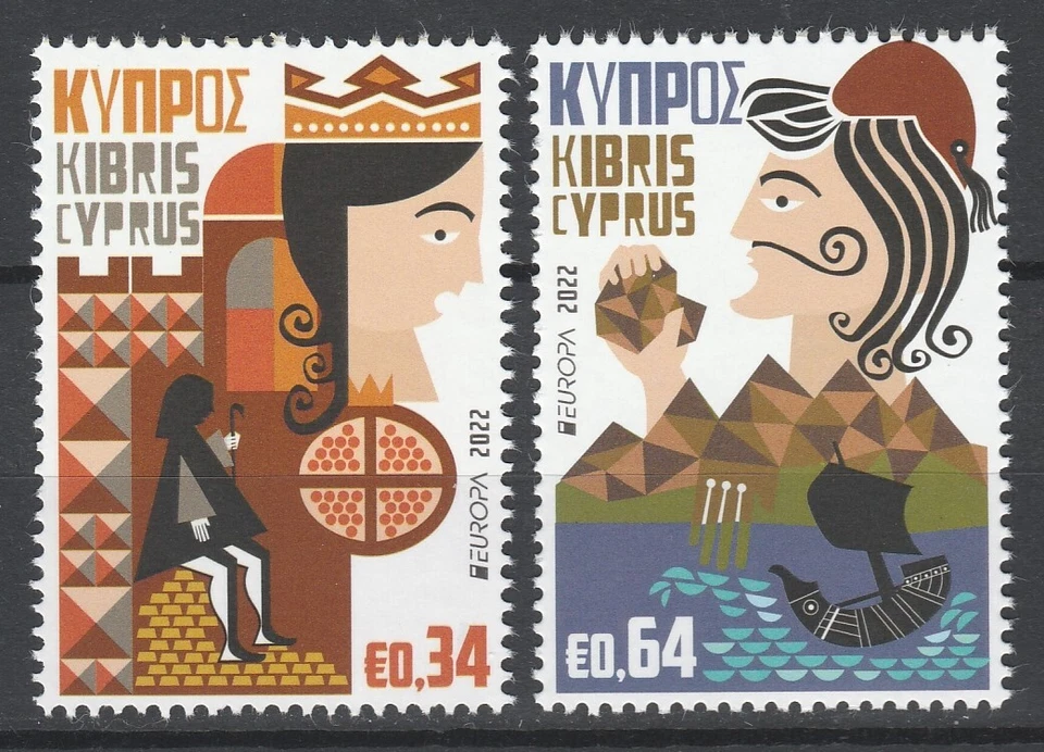 Chipre 2022 CEPT Europa 2 sellos MNH Foto 1 de 1