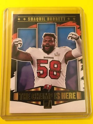 🔥🔥2021 Donruss SHAQUIL BARRETT Champ is Here #CIH-20 Tampa Bay Buccaneers - Image 1 of 2
