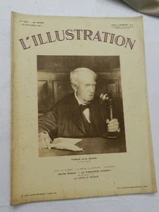 L'Illustration, Oct 24 1931, FRENCH NEWS/PHOTO MAG, THOMAS EDISON PHOTO COVER - Picture 1 of 5