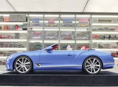 Bentley Continental GTC Speed Edition (blu lucido) [H&H] scala 1:18 - Immagine 1 di 4