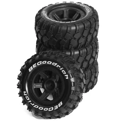 90MM Wheels Hub Tires For 1/10 MJX 10208 Brushless RC Monster Truck Buggy Tires - Image 1 of 4