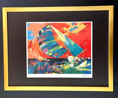 Arte Pop Firmado LeRoy Neiman "NAVEGACIÓN" Montado y Enmarcado en un Nuevo 11x14 Foto 1 de 3