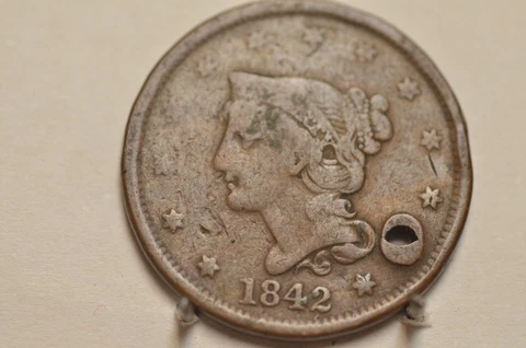 1842 Braided Hair Large Cent Item # 5385 Cover