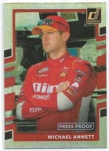 2018 Donruss NASCAR Racing Michael Annett #70 Gold Press Proof Parallel 57/99 - Picture 1 of 2