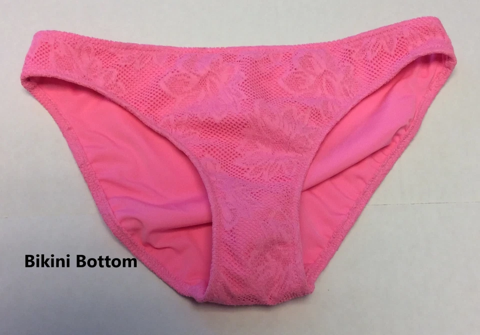 Aerie Neon Pink Floral Bikini Top Or Bottom, Choose Size & Style, Free Shipping - Image 1 of 1