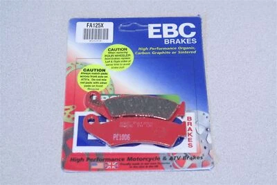 Pastillas de freno delanteras de carbono EBC FA125X para Honda XR600R 1988-1992 Foto 1 de 2