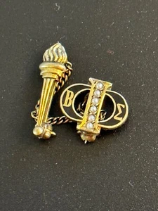 Collectible Vintage PHI BETA EPSILON pin with seed pearls - Picture 1 of 7