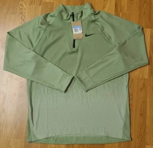 $ 120 Nike Dri-FIT ADV 1/4-Reißverschluss Golf grün Pullover Herren Medium FD5833-386 neu mit Etikett - Bild 1 von 2