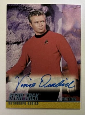 STAR TREK TOS 40TH ANNIVERSARY SERIES 2 A158 VINCE DEADRICK SR AUTOGRAPH AUTO - Image 1 of 2