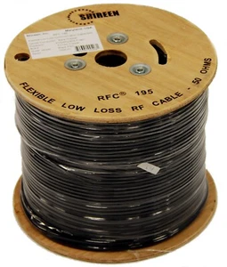 Shireen RFC195 Times LMR-195 LMR195 grade low loss cable 1000ft spool reel - Picture 1 of 1