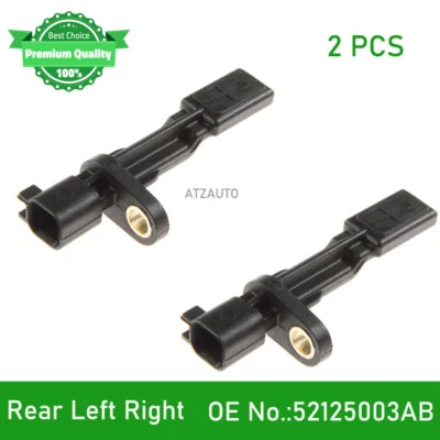 2X Sensor de velocidad ABS para conductor trasero pasajero para Jeep Liberty Wrangler Dodge Nitro Foto 1 de 4