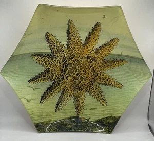 *RAR* JOHN DERIAN SEESTERN DECOUPAGE HEXAGON PLATE - Bild 1 von 2