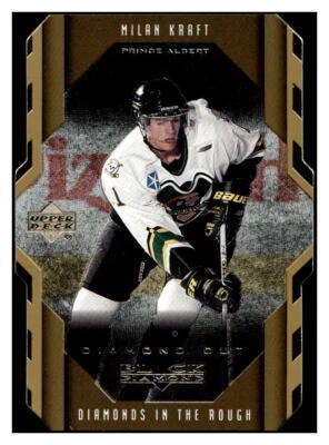 1999-00 Upper Deck Black Diamond #102 Milan Kraft Diamond Cut - Image 1 of 2