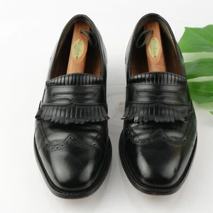 Johnston Murphy Heritage Men's Loafer Size 12 Black Leather Slip On Dress Shoe - Picture 1 of 14