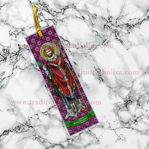 Marcador vitral transparente San Valentín de Roma, patrón del amor - Imagen 1 de 5