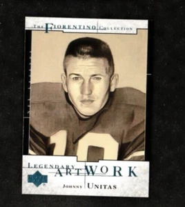 JOHNNY UNITAS 2001 Upper Deck OPERA D'ARTE LEGGENDARIA #LA10 Baltimore Colts come nuovo - Foto 1 di 2