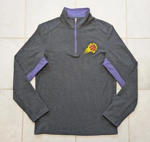 Antigua Men's Small Phoenix Suns 1/4 Zip Pullover Long Sleeve Sweatshirt Gray - Picture 1 of 5