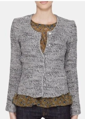 Iro Sveva Boucle Wool Alpaca Blend Blazer Jacket, Size 1 French XS - Image 1 of 4