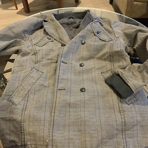 Marc Ecko Men's Plaid Jacket Coat Cut and Sew Size L