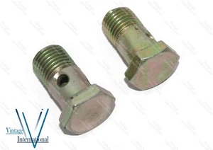 Pair Banjo Bolt Steel for Massey Ferguson Tractor @US - Bild 1 von 5