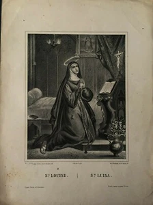 Santa Luisa, Lithographie Original De Turgis, 1844-1855 - Bild 1 von 1