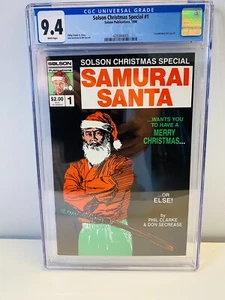 Solson Christmas Special #1 CGC 9.4 1st Published Jim Lee Art Samurai Santa - Bild 1 von 3