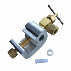 15mm Saddle Valve Self Piercing Clamp with 1/4 Watter Supply Tube Connector - Picture 1 of 3