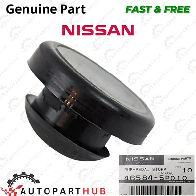 Almohadilla de tapón de goma para pedal de freno original Nissan Infiniti Pathfinder 46584-5P010 Foto 1 de 4