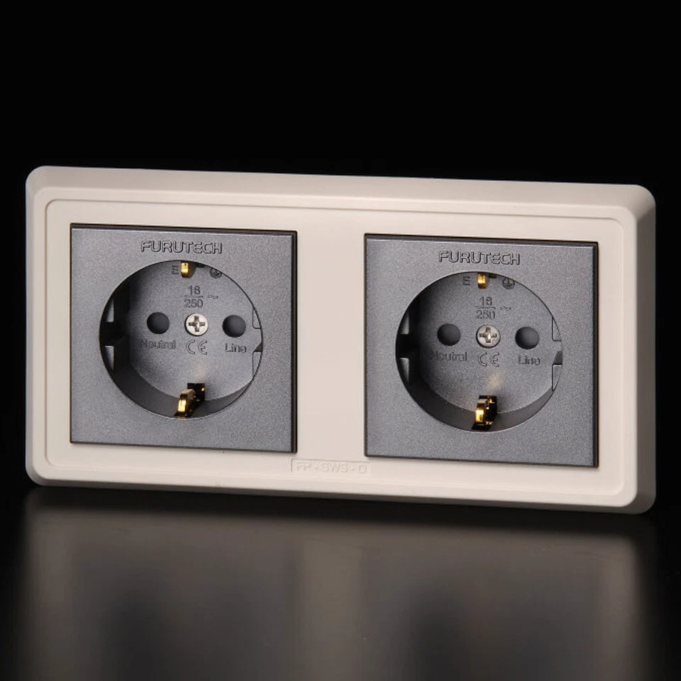 FURUTECH FP-SWS-D (G) DOPPIA PRESA SHUKO DA PARETE NUOVA - Image 1 of 1