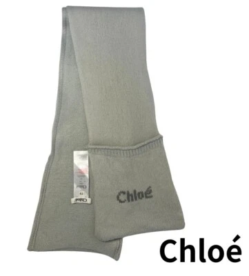 Chloe Invierno Bufanda Lana Doble Bolsillo Auténtico Foto 1 de 4