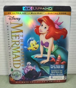 NEW The Little Mermaid Anniversary Edition 4k Ultra HD Blu-ray Digital Code - Picture 1 of 6