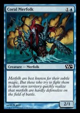 4x Coral Merfolk MTG Magic 2014 (M14) NM Magic Regular