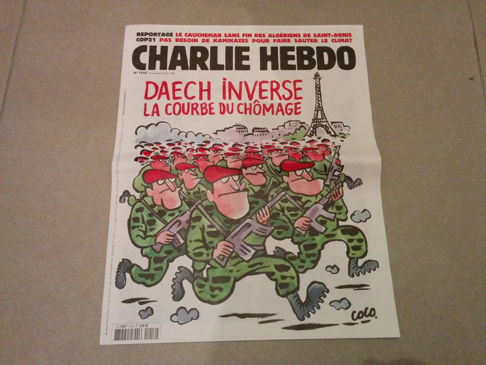 CHARLIE HEBDO 1218 French magazine  November 25th 2015 25.11.15 - Image 1 of 1