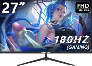 27 Zoll Gaming Monitor, 180Hz, FHD (1920x1080P), HDR, 99% sRGB, Freesync - Bild 1 von 8