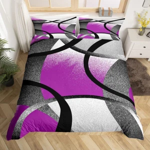 Geometric Duvet Cover Geometry Bedding Set for Kids Boys Girls Teens Room Decor - Picture 1 of 6