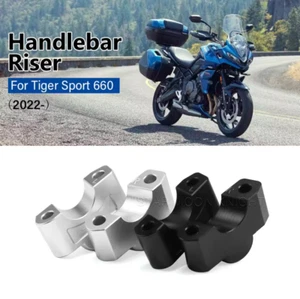 Motorcycle Handlebar Riser Drag Extend Adapter For Tiger Sport 660 2022 2023 - - Picture 1 of 24