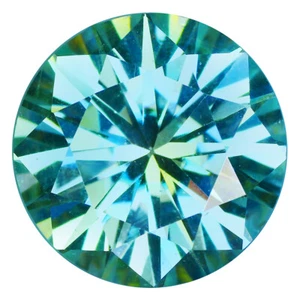 2.87 Ct Remarkable Perfect Brilliant Round 9.6 MM Greenish White Moissanite - Picture 1 of 5