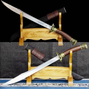 Espada afilada de acero al manganeso espada de caza china KUNGFU Dao cuchillo de cola de buey  - Imagen 1 de 11