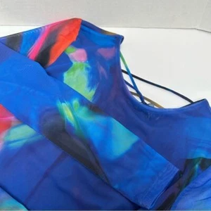 Vestido Zara Nuevo con Etiquetas Multicolor Mezcla Poliéster Tirantes Espalda Elastizado Talla Pequeña - Imagen 1 de 5