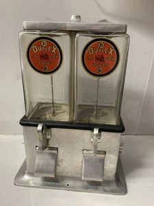 Duplex Log Cabin 1c Peanut-Candy Dispenser 1930s Penny-Antique Vintage-VERY RARE - Picture 1 of 15