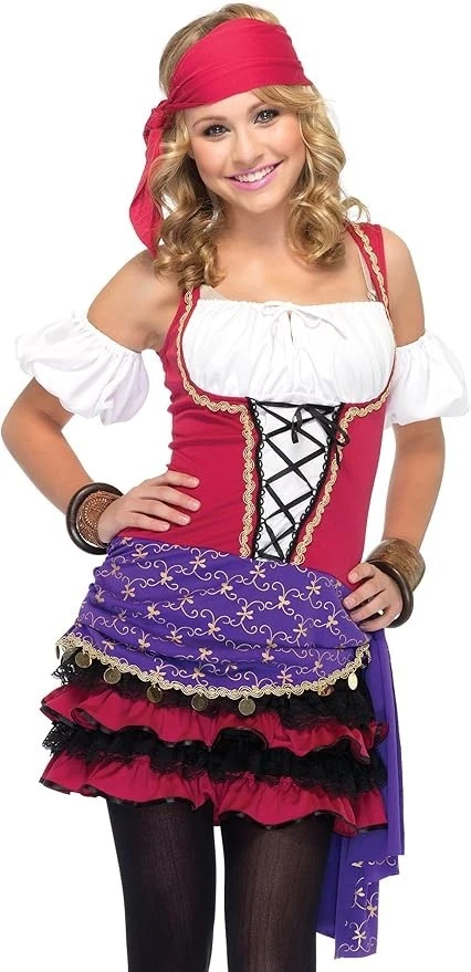 New Girls Leg Avenue Crystal Ball Gypsy Halloween Costume Junior Small 3-5 - Image 1 of 1