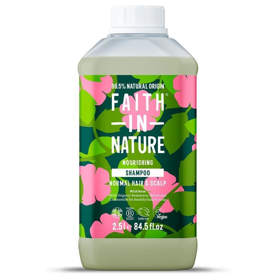Champú Faith in Nature Wild Rose 2,5 litros Foto 1 de 1