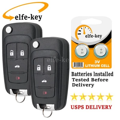 2 para Chevrolet Camaro 2010 2011 2012 2013 2014 2015 2016 mando a distancia sin llave Foto 1 de 4