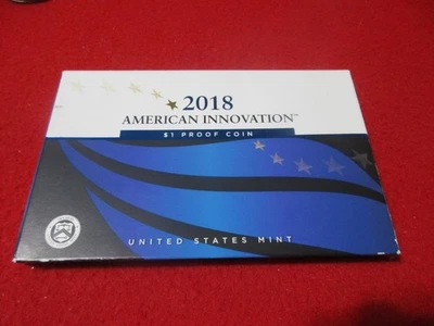 2018-S  AMERICAN INNOVATION $1 COIN      SIGNED FIRST PATENT   OGP       #T4899 - Image 1 of 4