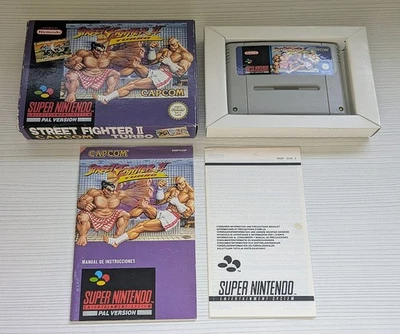 Street Fighter II Turbo SNES PAL España Completo Original Manual Capcom Retro - Imagen 1 de 4