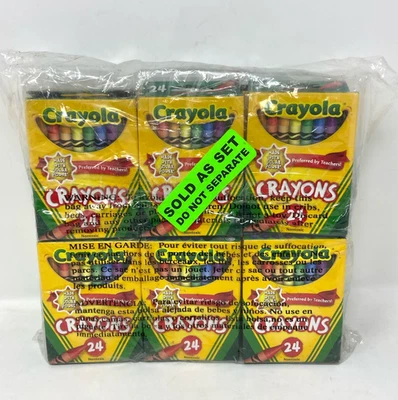 Juego a granel de crayones Crayola 12 paquetes de 24 colores surtidos regreso a la escuela hechos en EE. UU. Foto 1 de 4