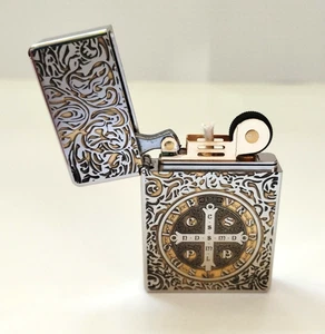 Zorro ZL8 Constantine Silver Chrome Lighter - Ultra-Thin Case & Heavy Duty Hinge - Picture 1 of 10