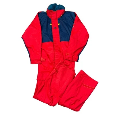 Helly Hansen парусный лыж костюм 90-х цвет блок снег цельный красный мужской маленький - Изображение 1 из 4